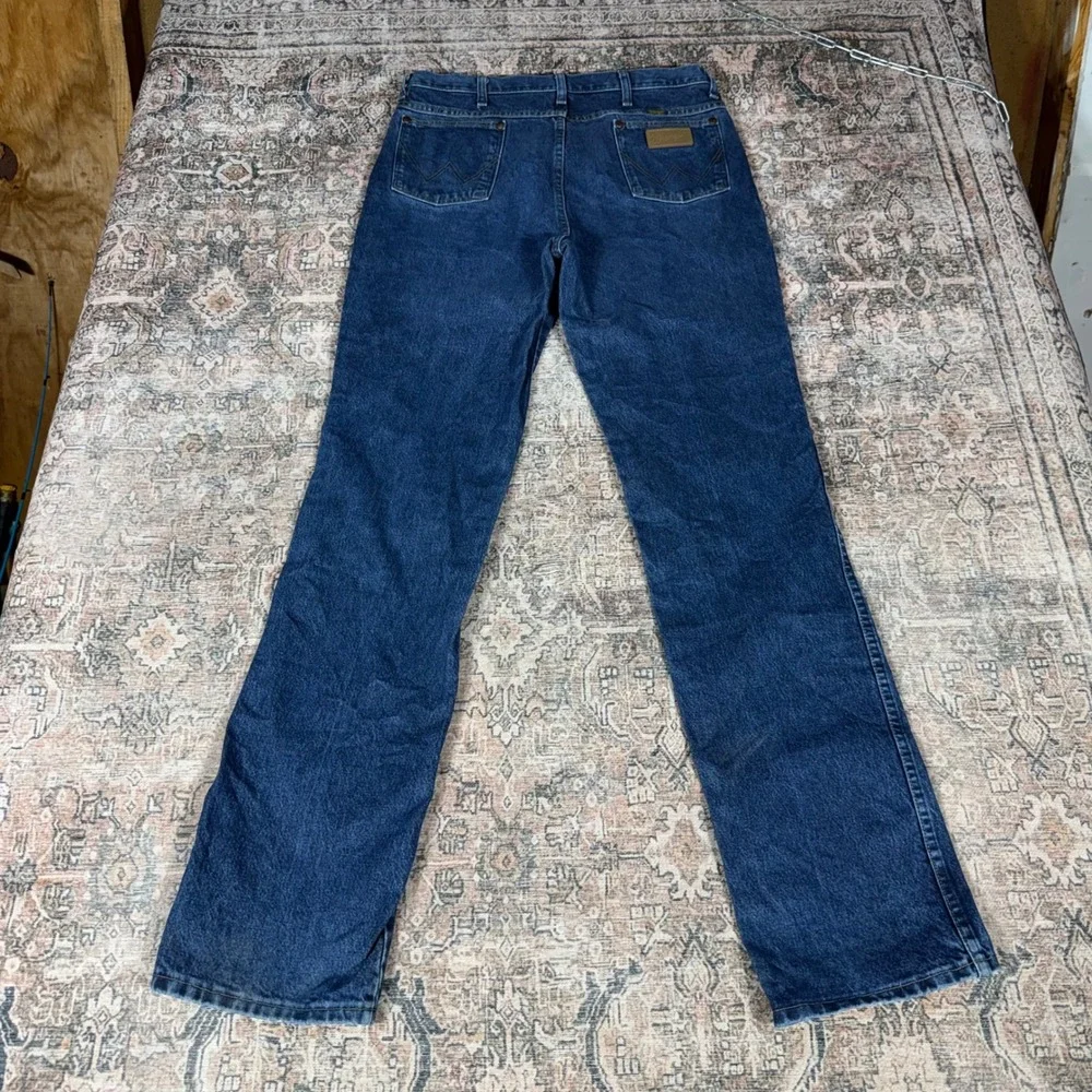 Wrangler 936DSD Cowboy Cut Slim Fit Jeans Mens 36x36 Blue Denim Made In Mexico